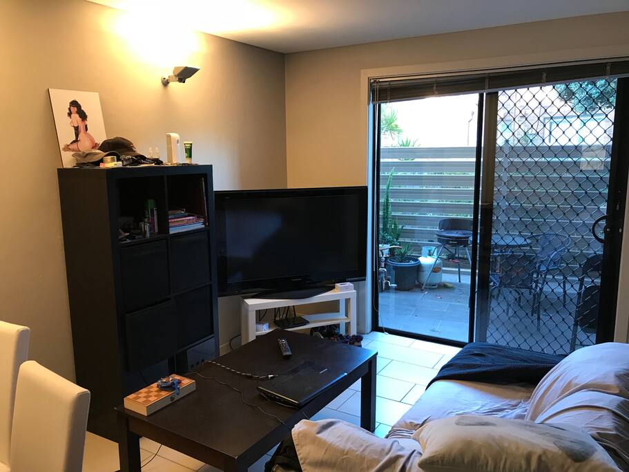 Comfortable sofa, 55'' plasma TV
