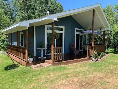 Modern camp on Portage Lake