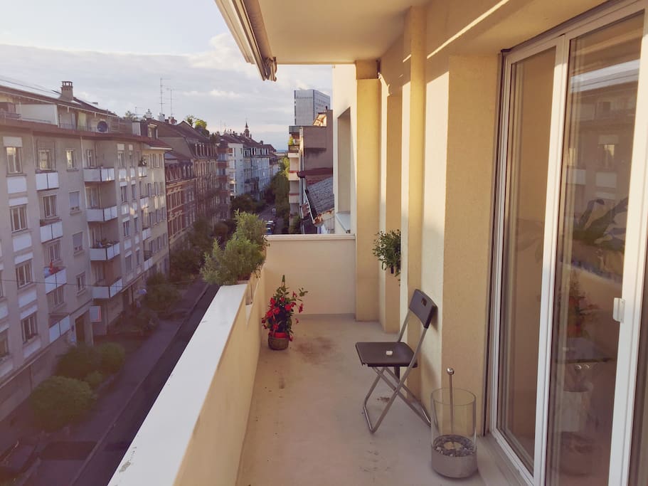 Balcony on a late evening