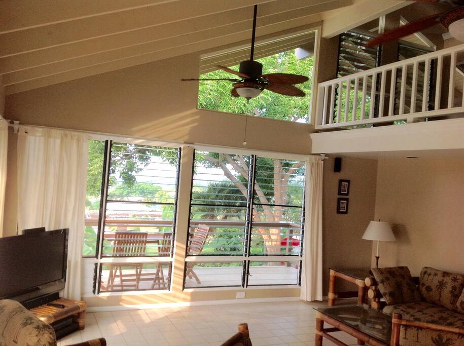 Living room and lanai