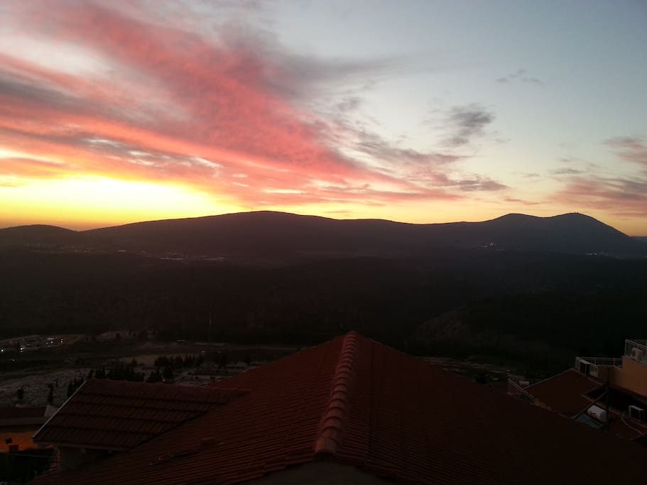 Sunset from the balcony