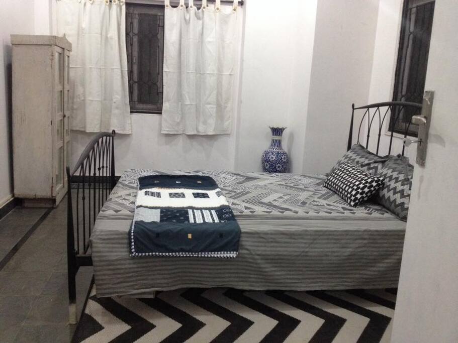 Grayscale bedroom