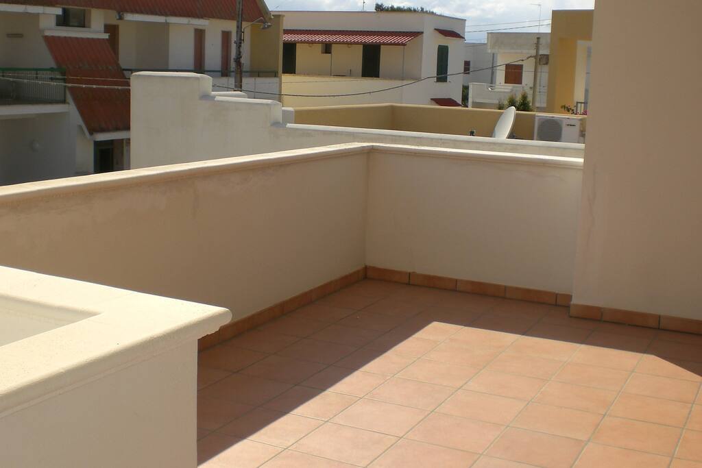 Balcone interno di ingresso a casa