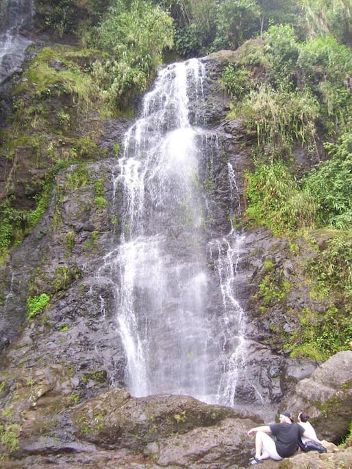 Cascada la Escalera, a 300 mts de los gulungos uno de los sitios mas visitados en Jardín.