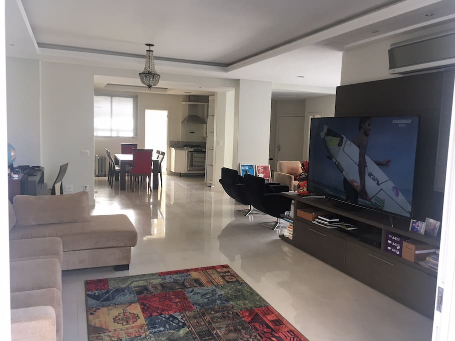 Sala ampla com hall, sacada e mais 3 ambientes