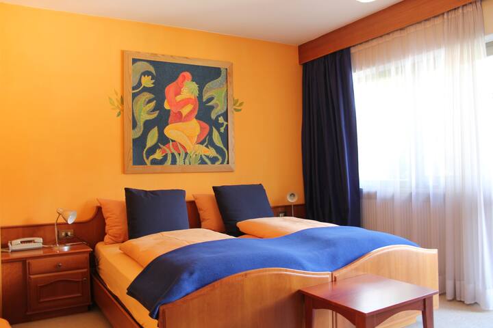 Double bed room Peach with balcony