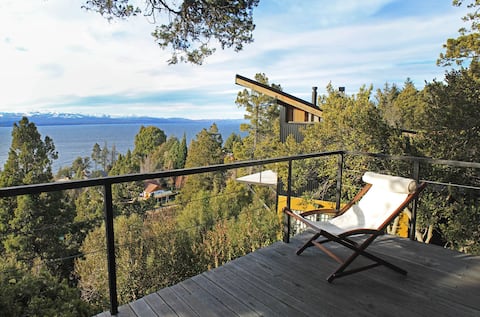 tree house with lake view