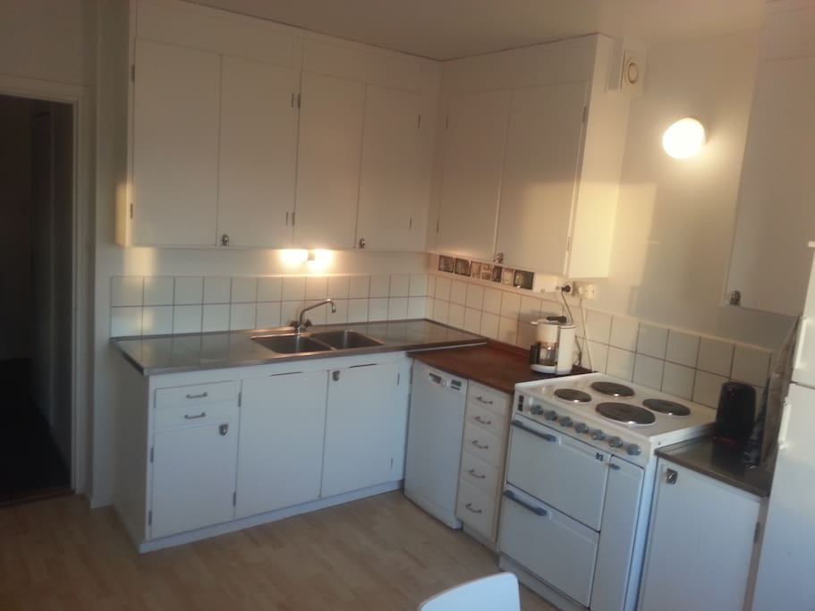 Big and bright kitchen.