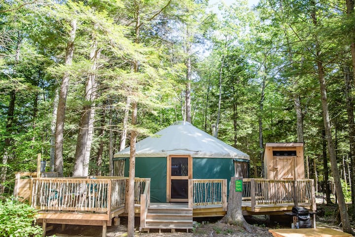 Zen Den Yurt at Maine Forest Yurts