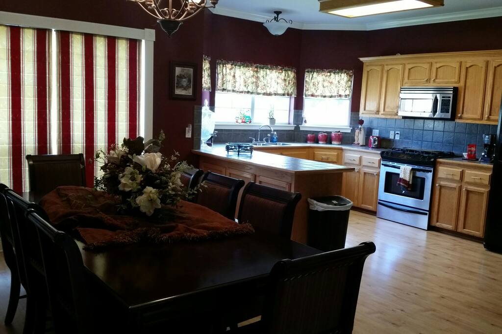 Dining Room Table, and Kitchen