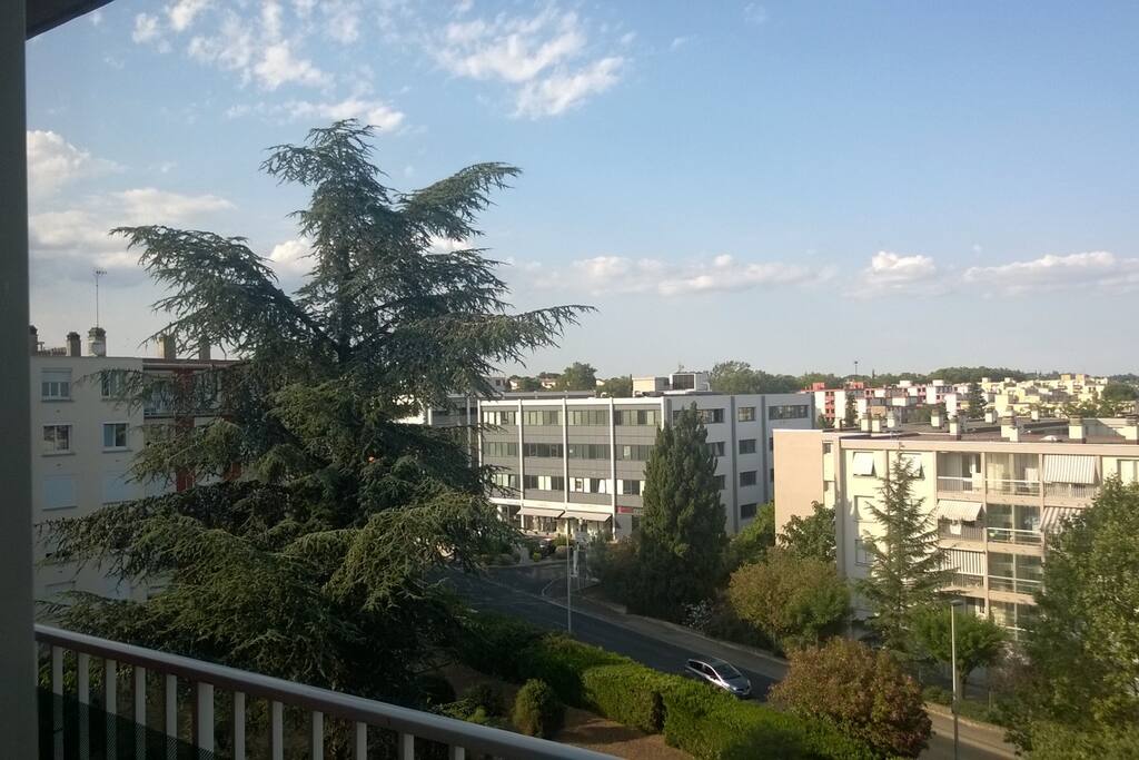 vue balcon traversant