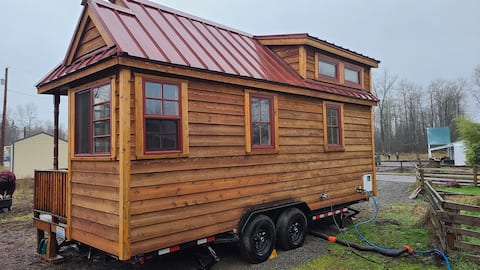 Tiny Home Hotel Tumbleweed Cypress #1 on the farm