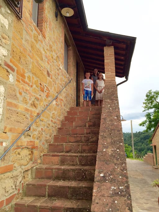Main private stairs towards the apartment