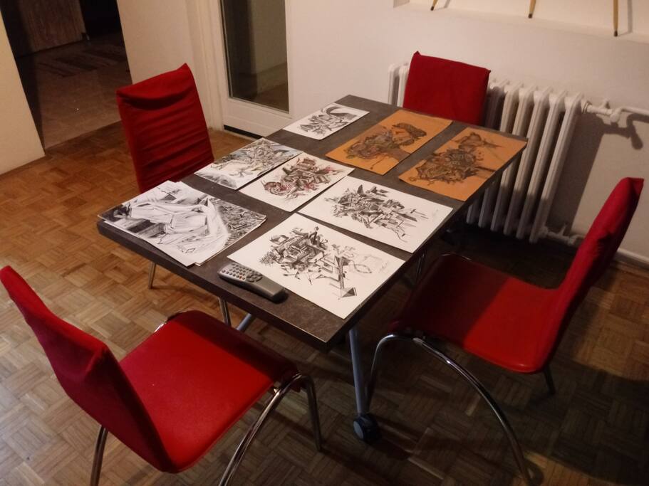 The dining room
