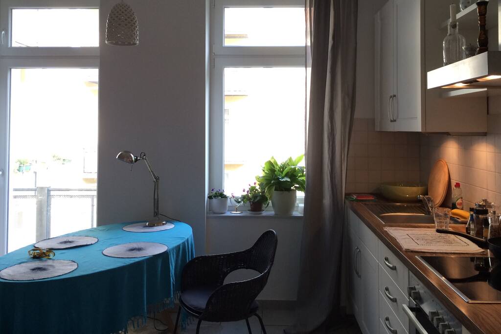 From the kitchen to the balcony