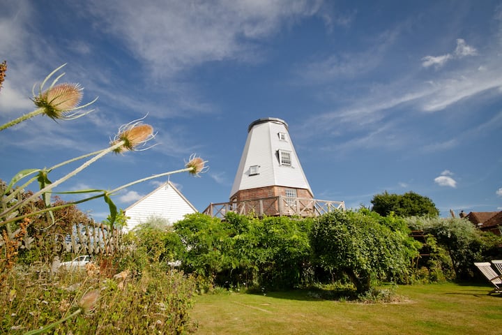Old Smock Windmill in rural Kent