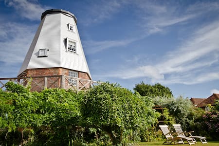 Old Smock Windmill in rural Kent