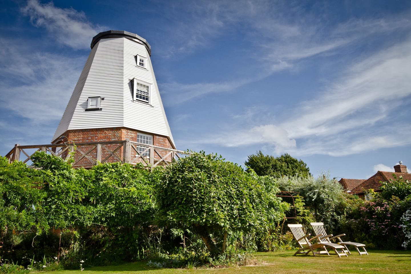 Old Smock Windmill in rural Kent | 30 Marvelously Beautiful Airbnbs Around the World