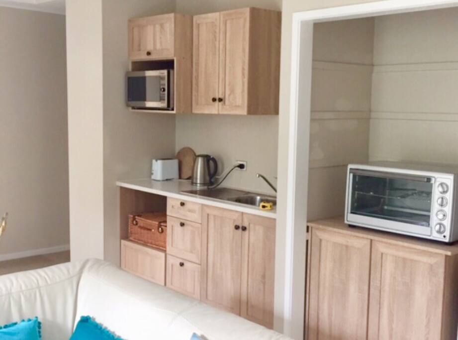 Open plan kitchen area