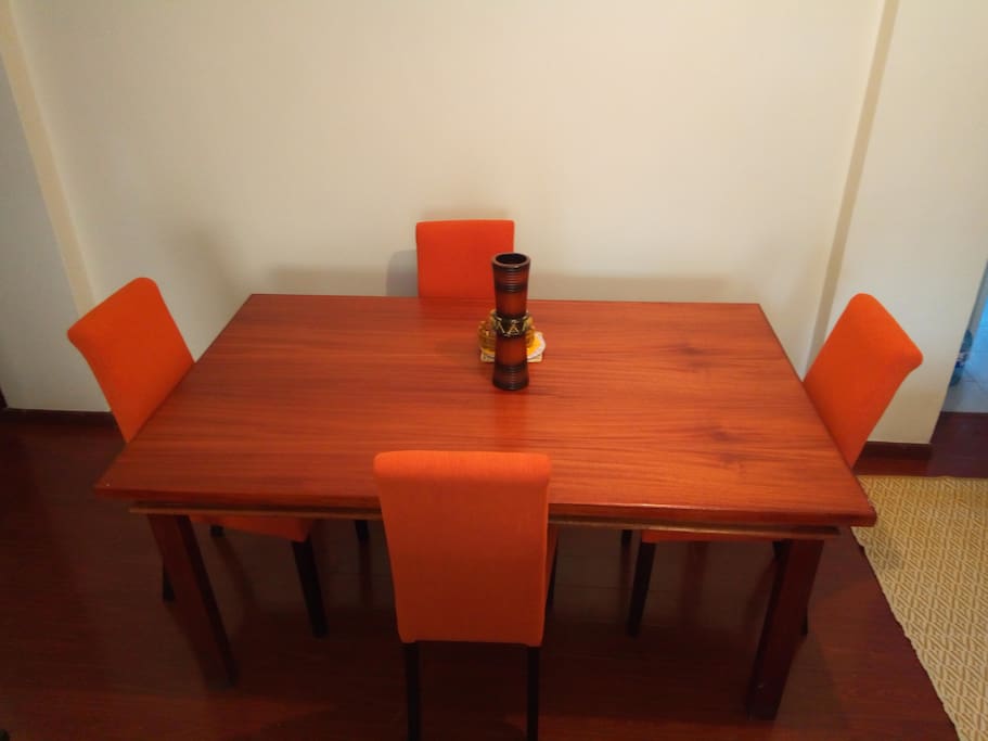 The dining area