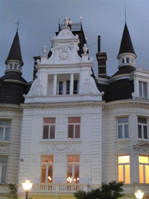 Around the corner of the beautiful art nouveau neighborhood