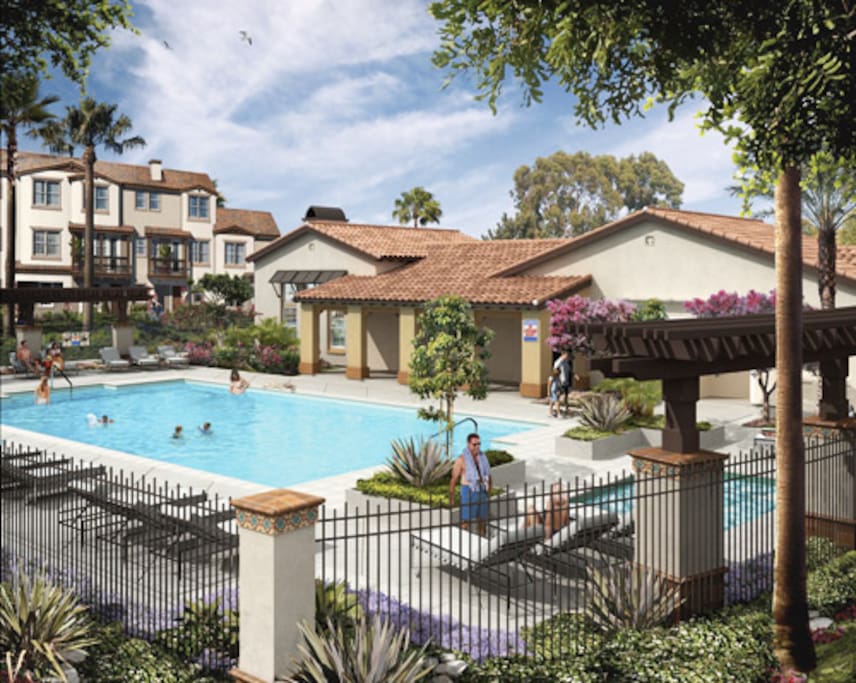 pool and spa right nearby and plenty of parking