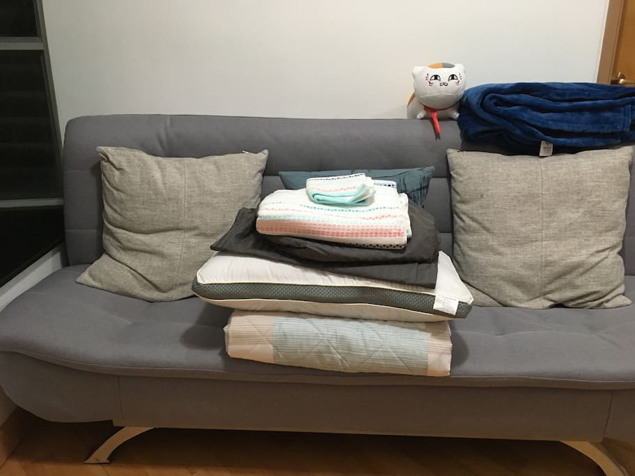 Complimentary towels and fresh sheets