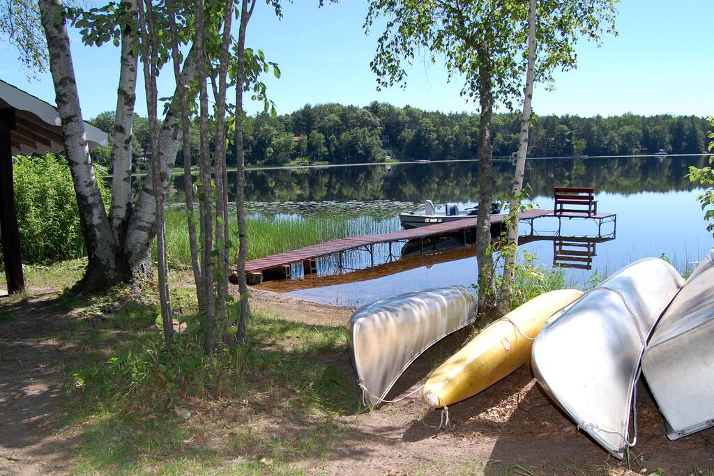 Private Lakeside Cabin on 13 Acres Houses for Rent in Spooner, Wisconsin, United States