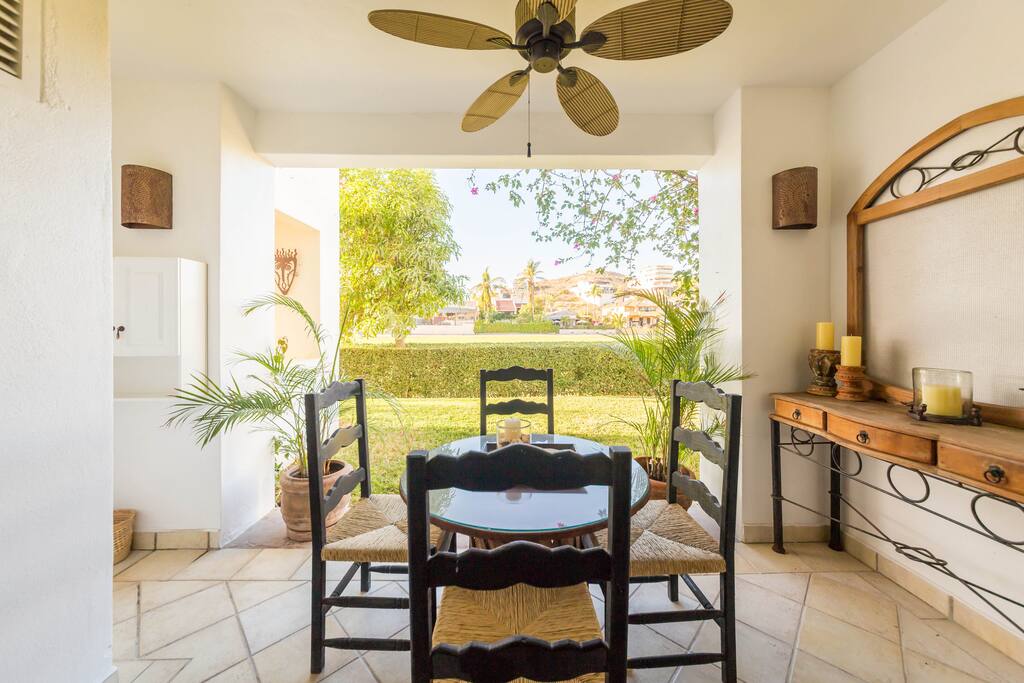 Patio outdoor eating area