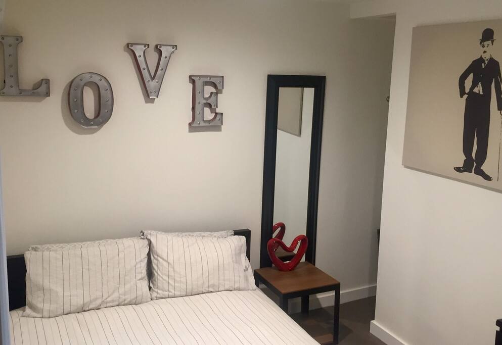 Bed and closet space