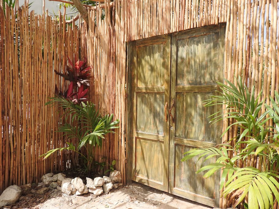 Rustic entrance