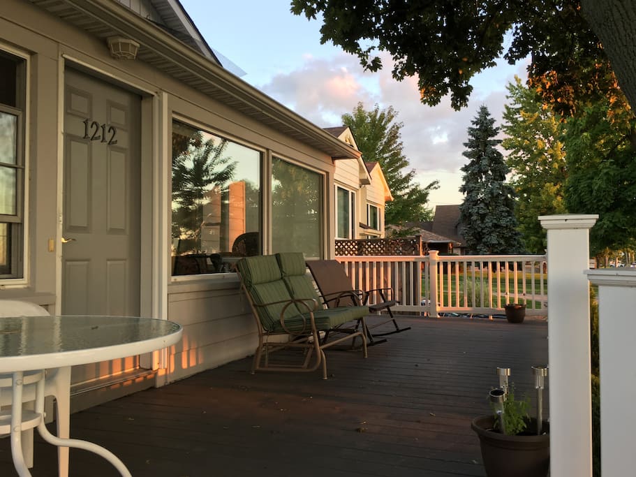 Enjoy the sunset from the deck.
