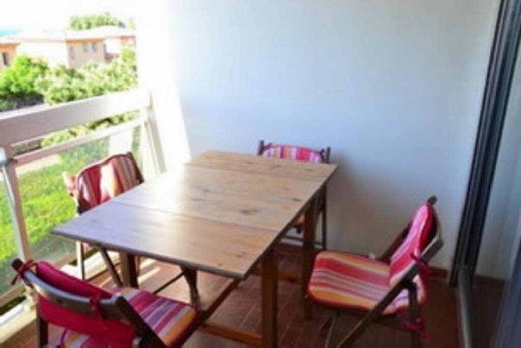 Vue sur la terrasse