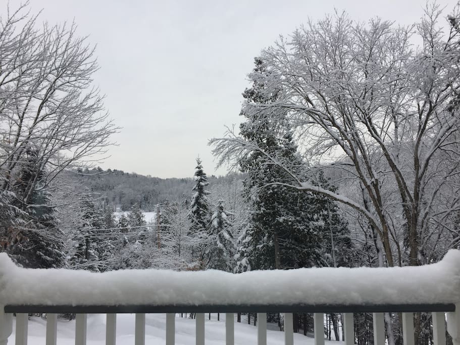 Vue sur la montagne.
