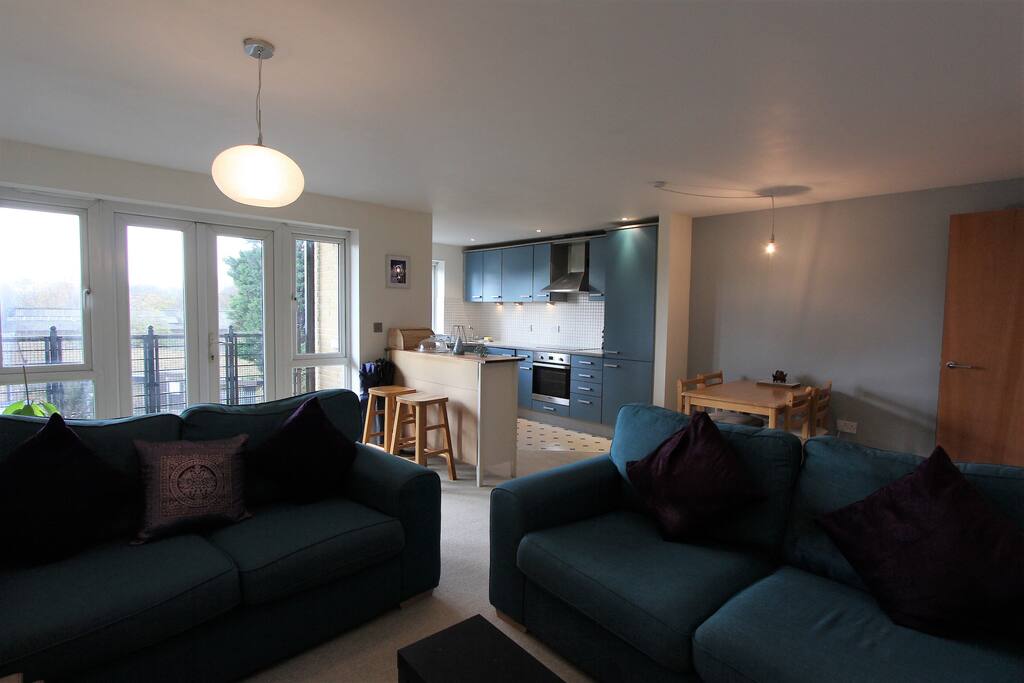 Open Plan Kitchen, Lounge and Dining Room with Balcony