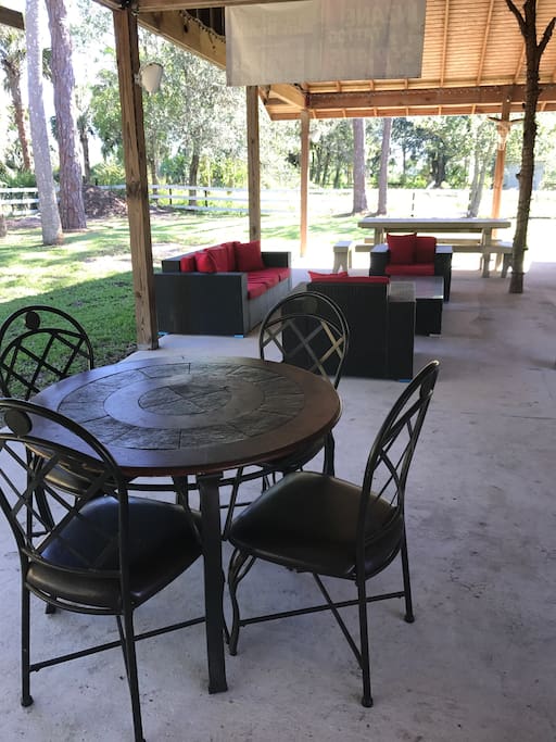 Our spacious back patio