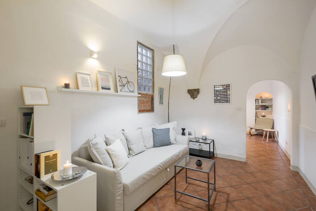 The Living room - The perfect relax area with the sofa bed