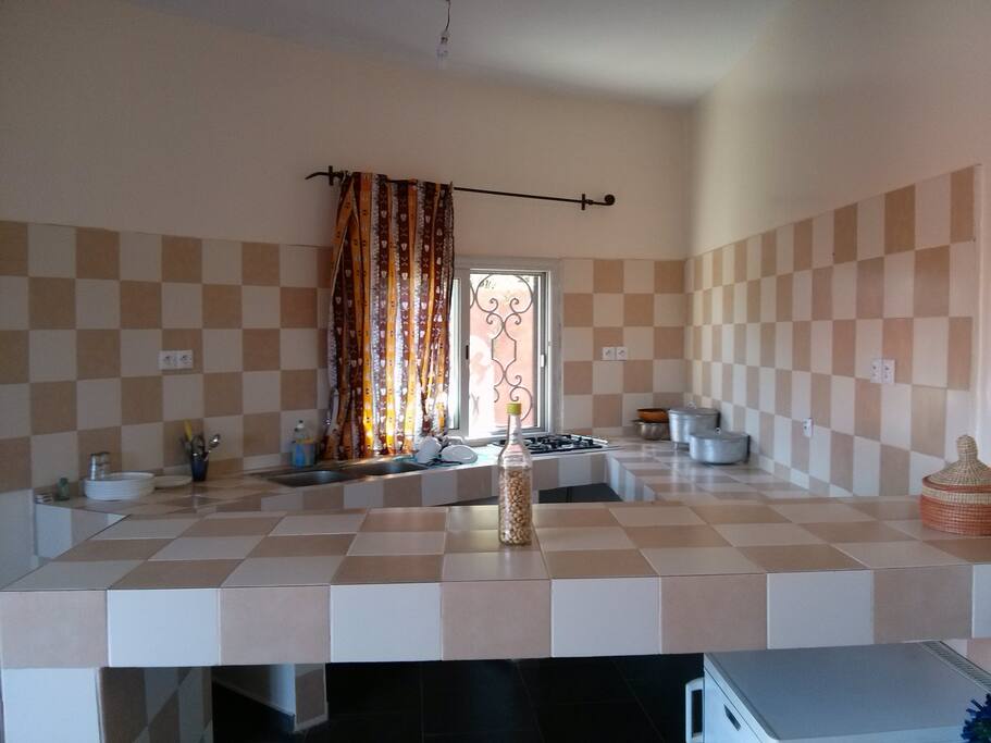 cuisine américaine donnant sur le séjour
