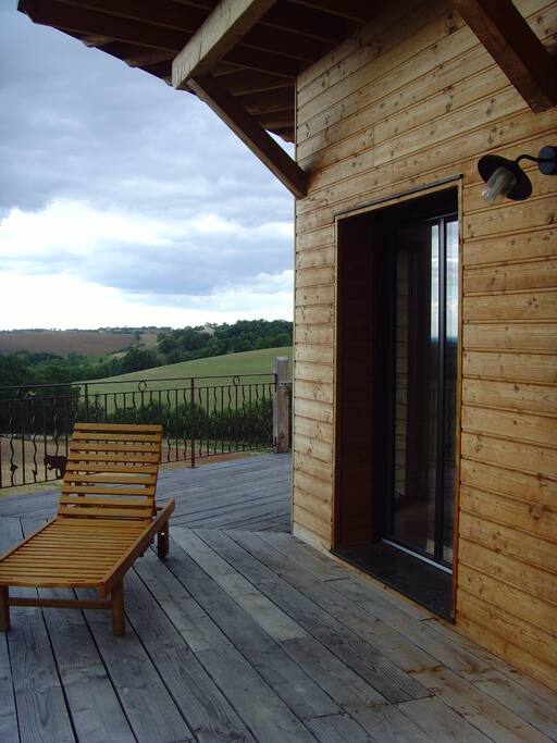 Vue de la terrasse.