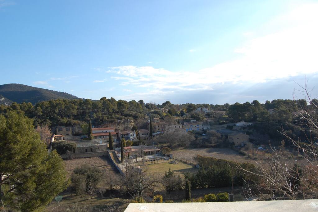 une vue juste magnifique,
"un tableau vivant"