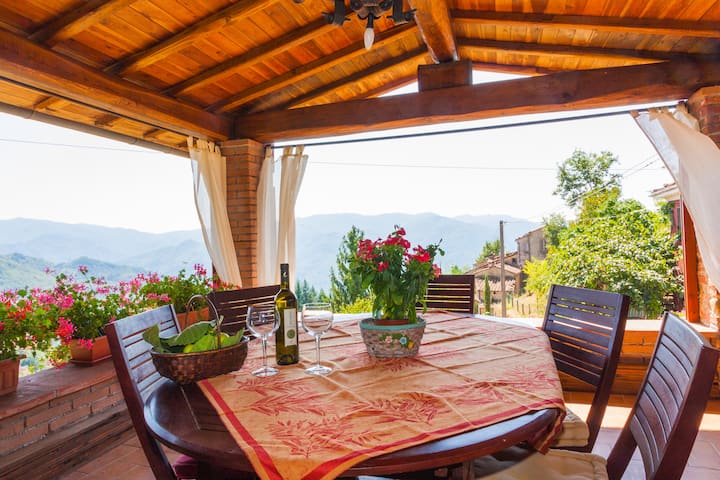 House in the mountains in relaxatio