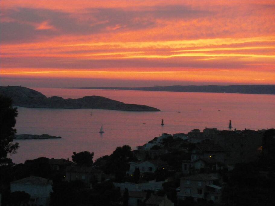 Sunset from the terrace