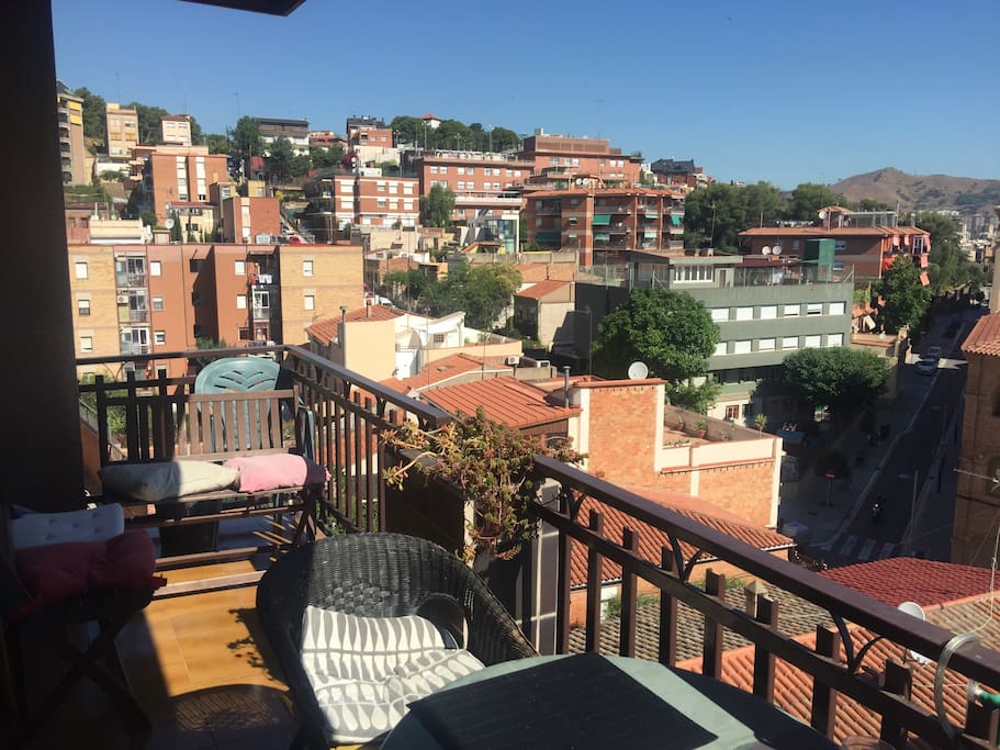 One side of the terrace