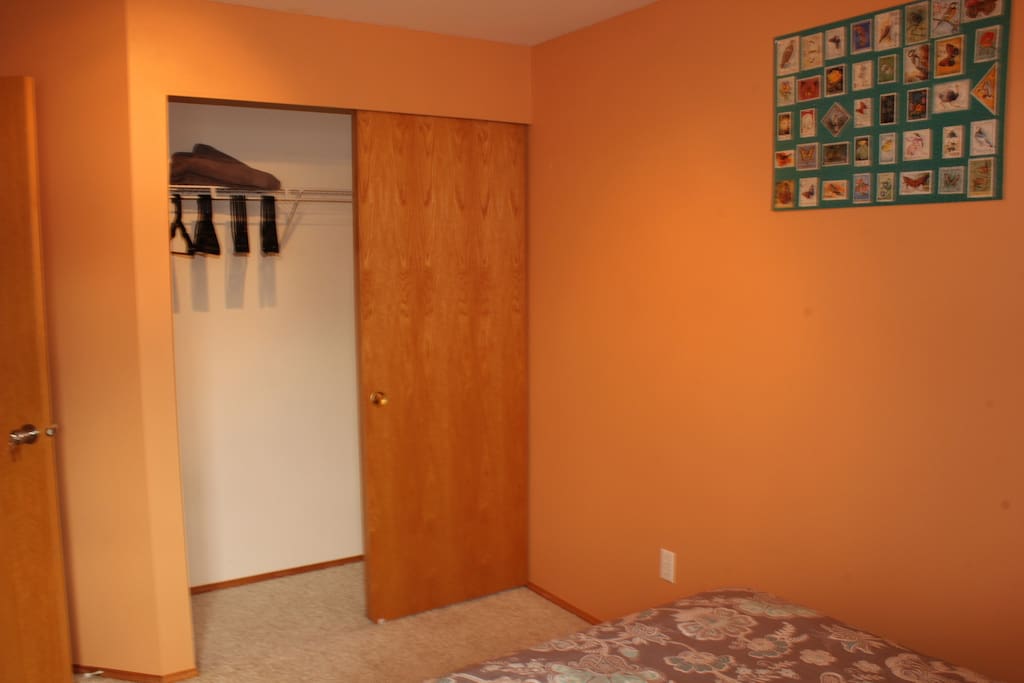 Large closet with Hangers