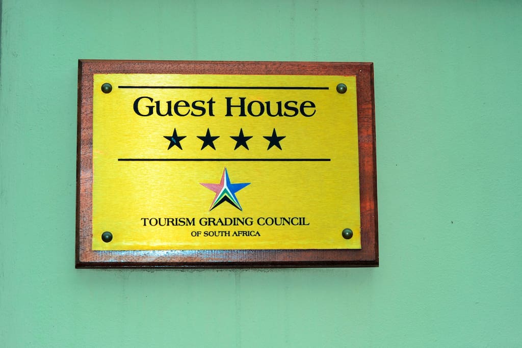 4 Star grading from Tourism Grading Council of South Africa