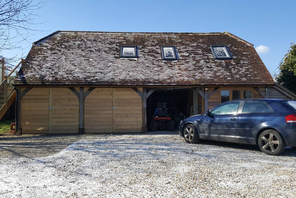 Cartbarn with a dusting of snow!