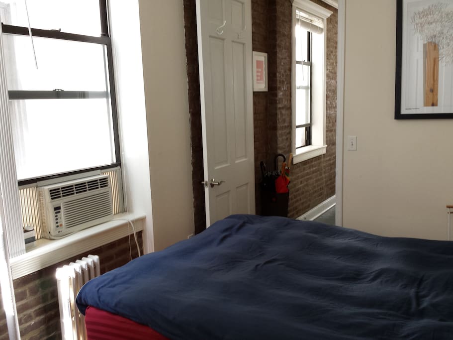 An abundance of natural light throughout the apartment and both bedrooms have individually-controlled A/C.