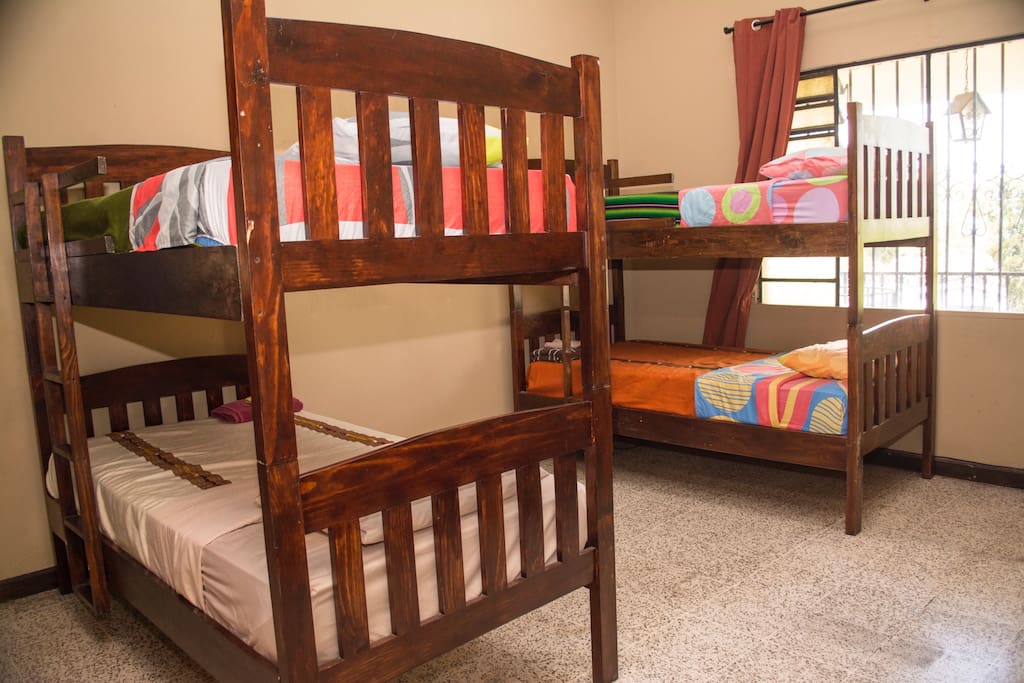 Bunkbeds for private or shared space option with great view of Guatemala City!