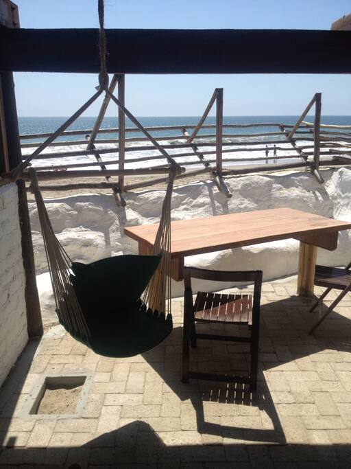 The patio with private access