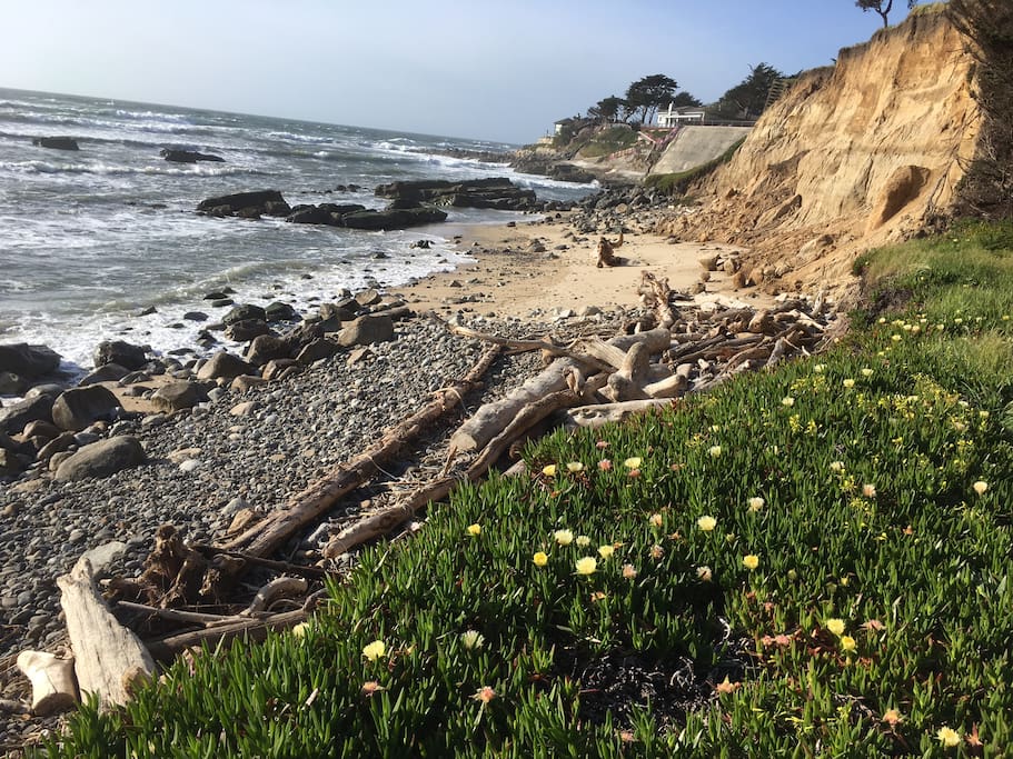 Walk down to your own private beach! (note: steep. Please tread carefully)